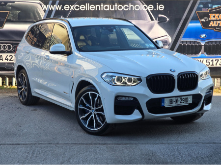 2018 BMW X3 2.0 D G01 XDRIVE20D M-SPORT 5 5DR IN WHITE IMMACULATE €33,950