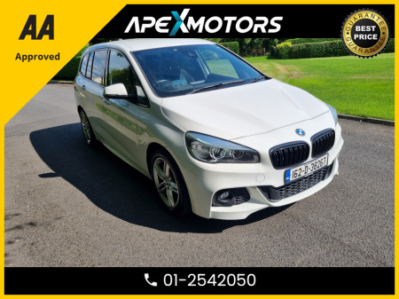 2016 BMW 2 Series Gran Tourer FINANCE ARRANGED * M-SPORT * 2.0 DIESEL AUTOMATIC (DSG) * AA APPROVED * IMMACULATE * TOP-SPEC 7-SEATER * LOW LOW MILES * ADAPTIVE CRUISE * NEW NCT JUL-26 * LOW TAX * ONE VERY CAREFUL OWNER *01-2542050