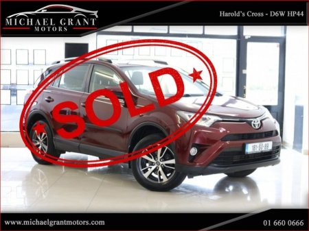 2018 Toyota Rav4 2.0 D4D DIESEL LUNA / IRISH CAR / ONLY 109KM / FULLY SERVICED