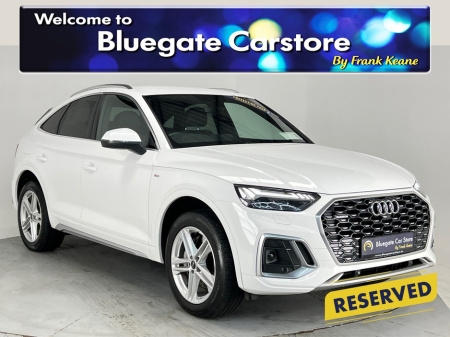 2023 Audi Q5 2.0TFSIE S LINE 50 QUATTRO**DIGITAL DASH**TOUCH SCREEN INFOTAINEMENT SYSTEM**APPLE CARPLAY**FRONT & REAR PARKING SENSORS**REVERSE CAMERA**ELECTRIC TAILGATE**CRUISE CONTROL**KEYLESS START**ISOFIX** €50,495