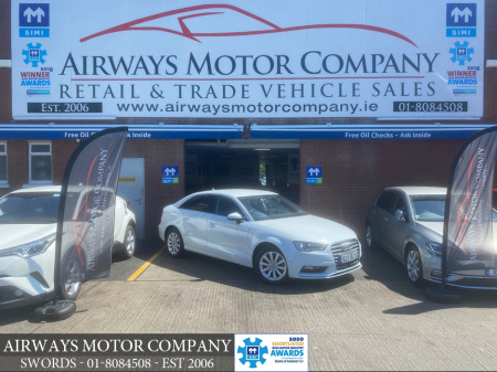 2015 Audi A3 Saloon 1.4 TFSI * SAT NAV * REV CAM  * PHONE * ALLOYS * FOGS * AIRCON €15,950