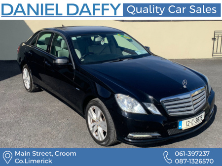 2012 Mercedes-Benz E Class 200 CDI BLUE EFFICIENCY ECO 4DR AUTO