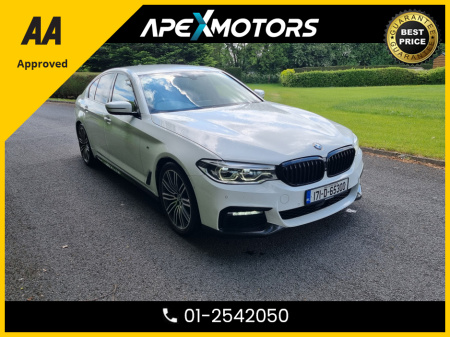 2017 BMW 5 Series FINANCE ARRANGED * TOP-SPEC * M-SPORT * LOW LOW KMs * NEW NCT JAN-27 * STAMPED SERVICE HISTORY * AA APPROVED * 101 SAFETY CHECKLIST * AUTOMATIC * IMMACULATE * HEATED SEATS * COLOUR REVERSE CAMERA €27,449