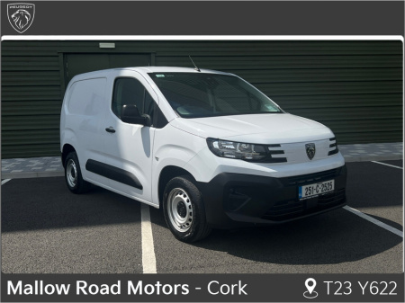 2025 Peugeot Partner +VAT, DEMO ** IMMEDIATE DELIVERY**PRO PLUS 1.5 HDI 100 65 van €21,500