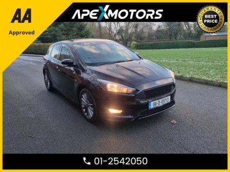 2018 Ford Focus FINANCE ARRANGED * 1.0 T ST-LINE ECOBOOST 1 * AA APPROVED  * 101 SAFETY CHECKLIST * IMMACULATE * TOP-SPEC 5DR HATCH * LOW LOW MILES * CRUISE CONTROL and SPEED LIMITER * 2-KEYS * NEW NCT DEC-26