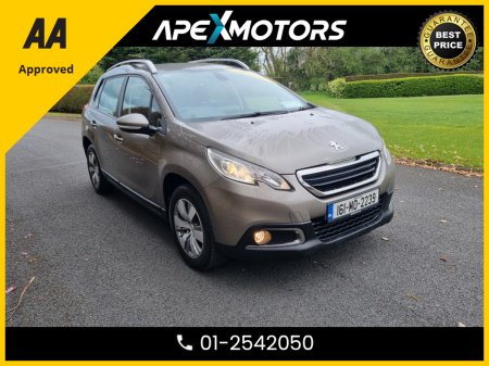 2016 Peugeot 2008 FINANCE ARRANGED * ACTIVE 1.6 BLUE HDI * AA APPROVED * 101 SAFETY CHECKLIST * IMMACULATE * TOP-SPEC 5DR HATCH * CRUISE CONTROL and SPEED LIMITER * NCT AUG-26 * LOW TAX JUL-25 *12-MONTH ROADSIDE ASSIST