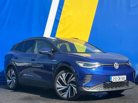 2021 Volkswagen ID.4 PRO MAX 77KWH 204BHP // PAN ROOF // TAXED 2026 // HEATED & MASSAGE SEATS // DIGITAL CLUSTER €23,750