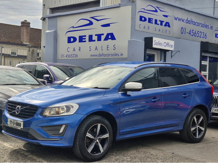 2017 Volvo XC60 R-DESIGN NAV D4 190BHP MANUAL NCT 04/27 FINANCE AVAILABLE @ €81 PER WEEK HALF LEATHER/ BLUETOOTH/ SAT NAV/ WIDE SCREEN DISPLAY/ HISTORY CHECKED