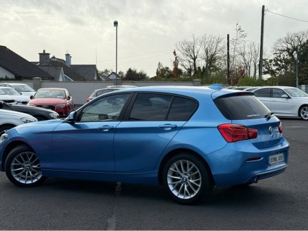 2019 BMW 1 Series CREAM LEATHER 118D 2.0 AUTOMATIC * 3 STAGE HEATED SEATS, ADAPTIVE CRUISE CONTROL, PARKING SENSORS FRONT & REAR, REAR VIEW CAMERA, SERVICE BOOK PRESENT WITH 4 SERVICE STAMPS, ISOFIX, 2 KEYS * €19,950