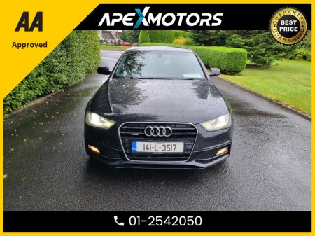 2014 Audi A4 2.0 TDI S LINE QUATTRO 177PS 4DR * FINANCE ARRANGED * 2.0 TDI S LINE QUATTRO 177PS 4DR * NCT JAN-26 * LOW TAX * AA APPROVED * 101 SAFETY CHECKLIST * IMMACULATE * TOP-SPEC * CRUISE CONTROL 01-2542050 €12,949