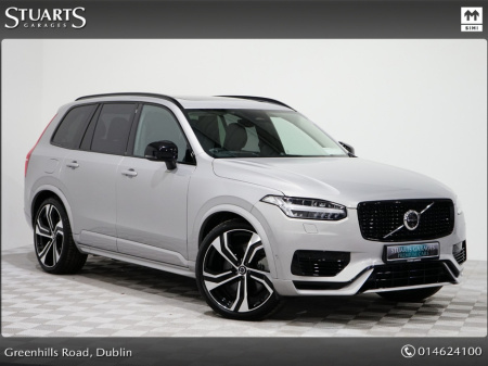 2024 Volvo XC90 ULTIMATE DARK PHEV XC90 T8 7 SEATS 455HP, SILVER DAWN METALLIC WITH CHARCOLE LEATHER, 22” 8 SPOKE DIAMOND CUT ALLOYS, AIR SUSPENSION
