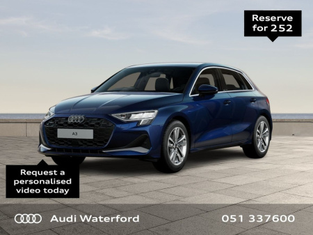 2025 Audi A3 Sportback 30 TFSI SE from €480 per month