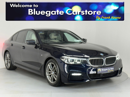 2019 BMW 5 Series D G30 M SPORT NEW NCT*CREAM LEATHER INTERIOR**FRONT HEATED SEATS**DUAL CLIMATE CONTROL**PARKING SENSORS**TOUCH SCREEN INFOTAINMENT**BLUETOOTH**DRIVE MODES**SATNAV**MULTIFUCTIONAL STEERING WHEEL** €28,495