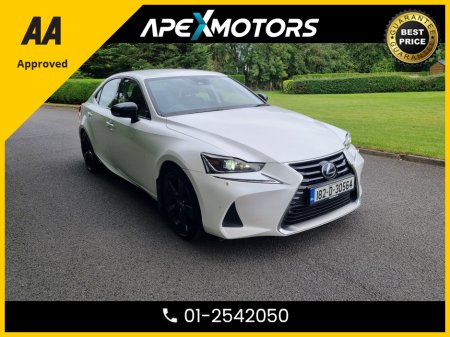 2018 Lexus IS 300 h FINANCE ARRANGED * 2.5 SPORT 223BHP 4DR AUTO * NEW NCT JUN-27 * SELF CHARGING HYBRID * 7-STAMPS SERVICE HISTORY * AA APPROVED * 101 SAFETY CHECKLIST * AUTOMATIC (DSG) * IMMACULATE * HEATED SEATS €23,449