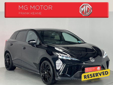 2024 MG 4 Pearl Black MG 4 EXCLUSIVE 64 kWh**WLTP RANGE UP TO 435KM**UPGRADED ALLOY WHEELS**HALF LEATHER INTERIOR**HEATED SEATS & STEERING WHEEL**360 DEGREE CAMERA**REAR PARKING SENSORS**ADAPTIVE CRUISE CONTROL