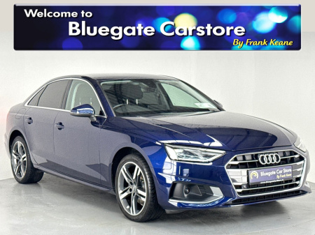 2020 Audi A4 LIMOUSINE 35 TDI 163BHP S-TRONIC SE**MULTIFUCTIONAL STEERING WHEEL**BLACK LEATHER INTERIOR**FRONT HEATED SEATS**BLUETOOTH**APPLE CARPLAY**REVERSE CAMERA**PARKING SENSORS**DRIVE SELECT MODES** €28,495