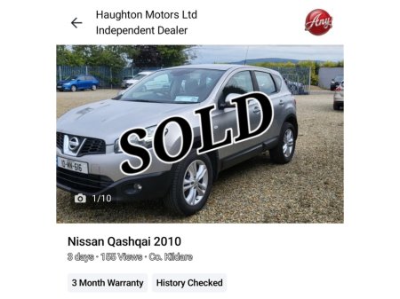 2010 Nissan Qashqai 1.5d SVE 4X2