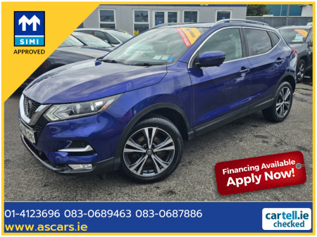 2018 Nissan Qashqai 1.5 DCI N-CONNECTA ** PANORAMIC GLASS ROOF ** 360 CAMERAS ** SAT NAV ** SUPERB EXAMPLE ** €13,995