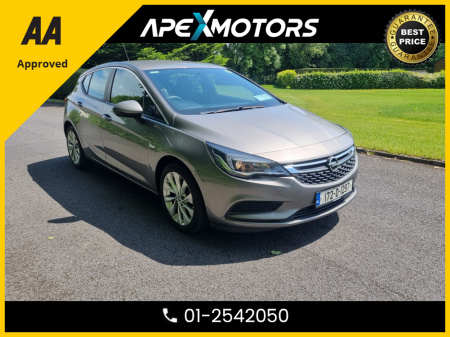2017 Opel Astra FINANCE ARRANGED * SC 1.0T 105PS S/S 5DR * NEW NCT JUN-27 * LOW TAX JUN-25 * STAMPED SERVICE HISTORY * AA APPROVED * 101 SAFETY CHECKLIST * IMMACULATE * TOP-SPEC 5DR HATCH * LOW LOW KMs  01-2542050 €9,949