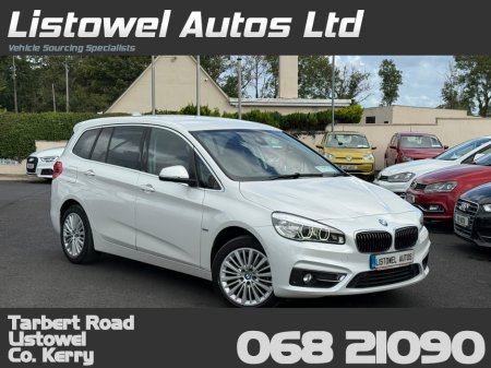 2018 BMW 2 Series Gran Tourer 7 SEATER 2.0D LUXURY * PARKING SENSORS FRONT & REAR, CRUISE CONTROL, 3 STAGE HEATED SEATS, DUAL ZONE CLIMATE CONTROL, ISOFIX CHILD SEAT ANCHOR POINTS, ELECTRIC HANDBRAKE, COMES WITH 2 YEAR NEW NCT*