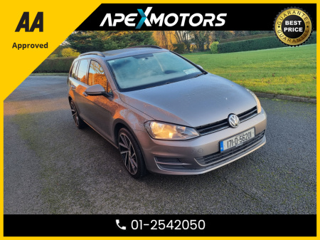 2017 Volkswagen Golf FINANCE ARRANGED * 1.6 TDI BLUEMOTION 115PS 5DR * AA APPROVED * 2-KEYS * NEW NCT FEB-27 * LOW TAX JAN-25 * 101 SAFETY CHECKLIST * 12-MONTH ROADSIDE ASSIST * IMMACULATE * TOP-SPEC 5DR ESTATE 01-2542050 €12,749