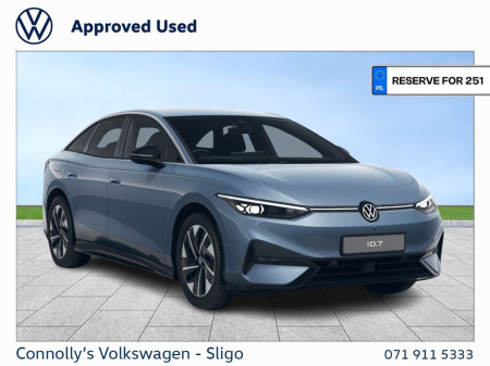 2025 Volkswagen ID.7 PRO PLUS 77KWH 286HP €62,185