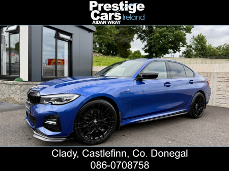 2021 BMW 3 Series 330E M SPORT AUTO PETROL/HYBRID,M-PERFORMANCE BODY KIT,PORTIMAO BLUE,PARK ASSIST,REVERSE CAMERA,FULL LEATHER,HEATED SEATS,XENON LIGHTS,AMBIENT LIGHTING PACK,MASSIVE SPEC,FBMWSH
