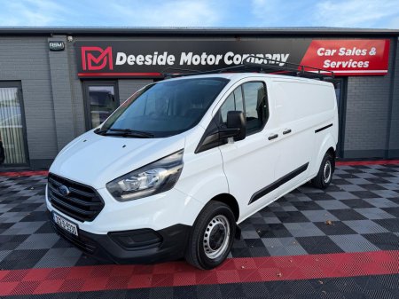 2022 Ford Transit Custom 300L BASE 2.0 TD 130BHP M6 FWD LWB , ONLY 91km's , FULLY SERVICED , FRESH DOE , WARRANTY , ROOF RACK & LADDER , TOW BAR FITTED & WIRED , FINANCE FROM €85 p/w & € 4,128 DEPOSIT / TRADE IN.