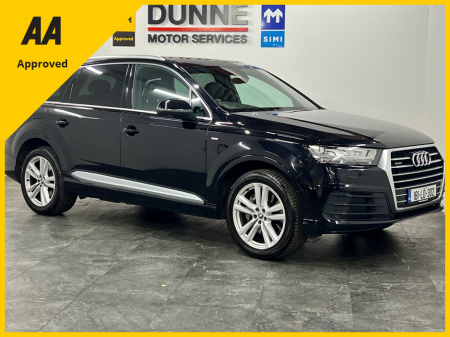 2018 Audi Q7 *S-LINE*DIGITAL DASH*7 SEATS*3.0 TDI*QUATTRO*AMAZING CONDITION*TIPTRONIC*SAT NAV*NCT 02/26*WARRANTY*FINANCE AVAILABLE
