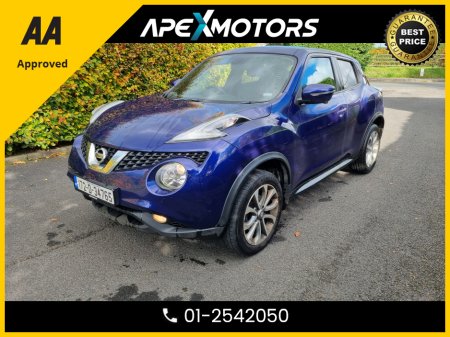 2017 Nissan Juke FINANCE ARRANGED * TOP-SPEC TEKNA DCI * NEW NCT OCT-27 * IMMACULATE * 7-STAMPS SERVICE HISTORY * AA APPROVED * 101 SAFETY CHECKLIST * HEATED SEATS * COLOUR REVERSE CAMERA * CRUISE CONTROL * 01-2542050 €8,949