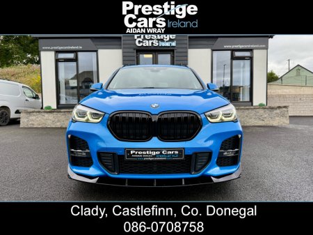 2021 BMW X1 XDRIVE 25E M SPORT AUTO,PETROL/HYBRID,MISANO BLUE,FULL LEATHER,HEATED SEATS,VIRTUAL COCKPIT,HEAD UP DISPLAY,GLOSS BLACK FRONT SPLITTER AND KIDNEY GRILLS,XENON LIGHTS,PRIVACY GLASS,PARK SENSORS,FBMWSH €30,990