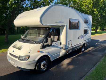 2002 Ford Transit RIMOR EUROPEO 6 BERTH 6 SEAT BELTS NEW CVRT MARCH 2026