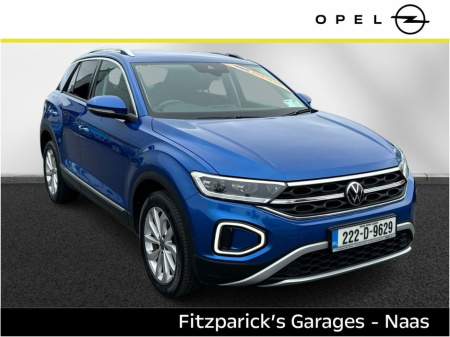 2022 Volkswagen T-Roc 1.0 TSi Style (Price Includes €1,000 Scrappage Allowance).