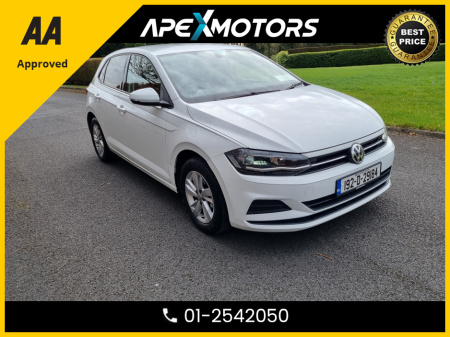 2019 Volkswagen Polo FINANCE ARRANGED * 1.0 NEW MODEL  * TOP-SPEC TSi-COMFORTLINE * AUTOMATIC (DSG) * AA APPROVED * 101 SAFETY CHECKLIST * IMMACULATE * COLOUR REVERSE CAMERA * LOW LOW KMs * ADAPTIVE CRUISE *NEW NCT JAN-27 €16,949