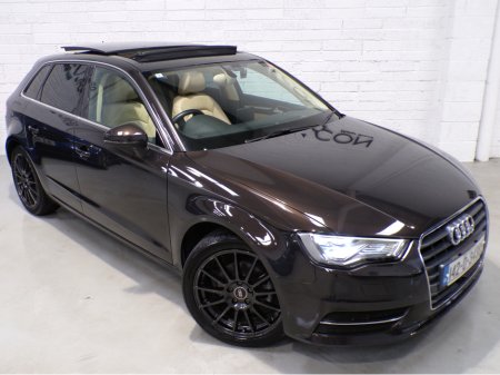 2014 Audi A3 *AUTO*ONLY 38,000 MILES*PAN-SUNROOF*BANG&OLUFSEN*FULL HEATED ELECTRIC SEATS*PARKING SENSORS*COLOUR CAMERA*PADDLE SHIFT*ADAPTIVE CRUISE*FULL SAFETY PACK*BLACK ALLOYS*AUDI A3 1.4 SPORT* €15,900