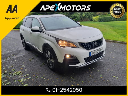 2020 Peugeot 5008 FINANCE ARRANGED * TOP-SPEC 1.2 Pure Tech allure 7-seater * NEW TIMING BELT FITTED * AA APPROVED  * 101 SAFETY CHECKLIST * 12-MONTH ROADSIDE ASSIST  * IMMACULATE * LOW LOW MILES * ADAPTIVE CRUISE €33,449