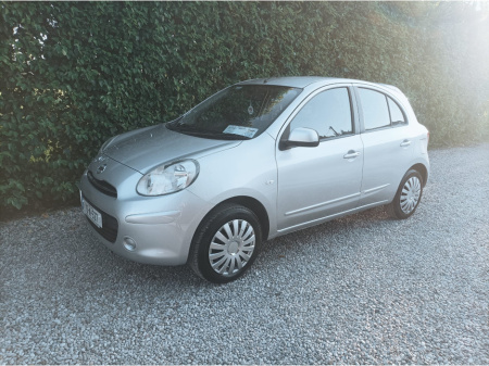 2012 Nissan Micra 1.2 SV 5DR MANUAL FULLY SERVICED INCLUDING NEW CLUTCH KIT AND NEW BATTERY JUST PASSED THE NCT TO 08/03/26. ANNUAL ROAD TAX €200.