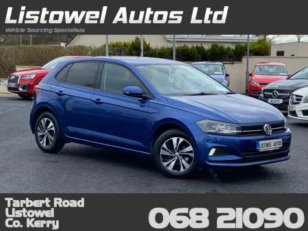2019 Volkswagen Polo HIGH SPEC** COMFORTLINE 1.0 AUTOMATIC * PARK ASSIST * BLIND SPOT MONITOR * REVERSE CAMERA * ADAPTIVE CRUISE CONTROL * PARKING SENSORS FRONT & REAR *FACTORY PRIVACY GLASS * 15