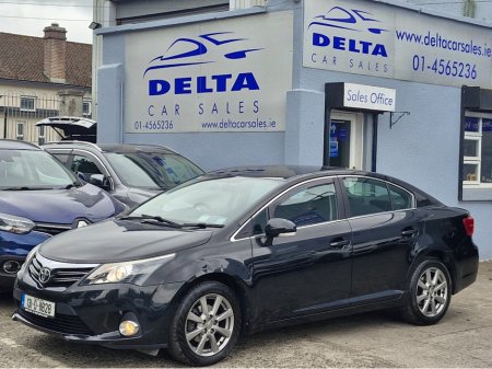 2013 Toyota Avensis AURA 2.0 D-4D 120BHP NCT 03/26 TAX 05/26 ROAD TAX ONLY €200 PER YEAR 2 KEYS/ ELECTRONIC HANDBRAKE/ MULTI FUNCTION STEERING WHEEL/ ELECTRIC WINDOWS AND MIRRORS/ BLUETOOTH/ HISTORY CHECKED