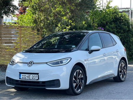 2022 Volkswagen ID.3 PRO 107 KW BUSINESS 58KWH 145HP...KEYLESS ENTRY...WARRANTY INCLUDED...FINANCE PROVIDED.. €19,400
