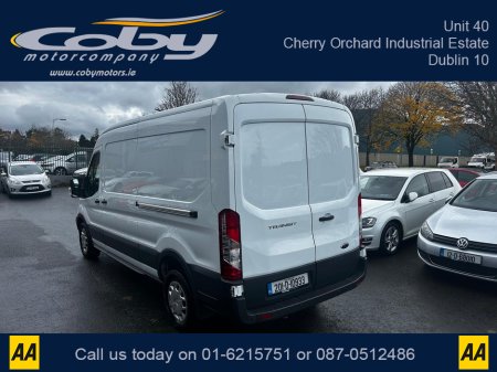 2020 Ford Transit 350L TRND 2.0 130PS RWD 3DR. €16950 Plus VAT, New NCT With Purchase, Cruise Control, Air Conditioning & Heating, MFSW, Bluetooth, Handsfree, Front & Rear Parking Sensors, Full Electrics, 2x Rear Doors €16,950