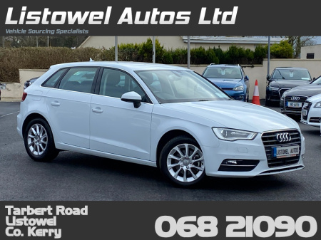 2016 Audi A3 1.4 HATCHBACK AUTOMATIC * SERVICE BOOK PRESENT WITH 6 SERVICE STAMPS, REAR VIEW CAMERA, PARKING SENSORS FRONT & REAR, ADAPTIVE CRUISE CONTROL, POWERED FOLDING HEATED MIRRORS, PADDLE SHIFT* €15,950