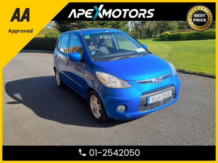 2010 Hyundai i10 1.1 EDITION 5DR * AA APPROVED * 101 SAFETY CHECKLIST * IMMACULATE * TOP-SPEC 5DR HATCH * LOW LOW MILES * 2-KEYS * NCT AUG-27 * LOW TAX * 12-MONTH ROADSIDE ASSIST * VERY CAREFUL OWNER * CARTELL HISTORY €3,749