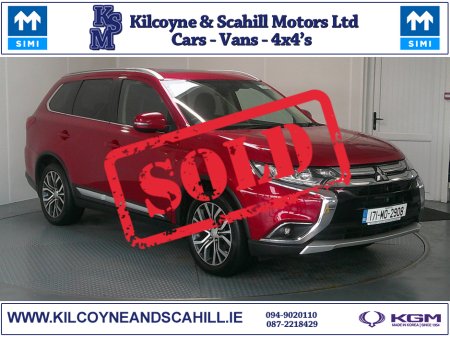 2017 Mitsubishi Outlander 2.2 DI-D 4 4WD 148BH 148BHP 5DR