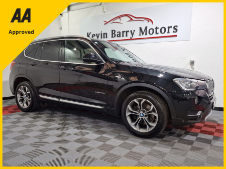 2017 BMW X3 20D X-DRIVE X-LINE 190BHP AUTOMATIC **ORIGINAL IRISH CAR / HIGH SPEC / CRUISE CONTROL / ELECTRIC BOOTLID / FRONT & REAR PARKING ASSIST / FULL OYSTER LEATHER / HEATED FRONT SEATS / SAT NAV** €22,900