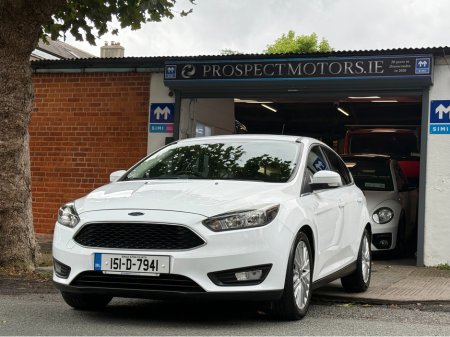 2015 Ford Focus 1.6tdci Zetec, One Owner Irish Car from New, New Nct 05/2026, New Timing Belt, Bluetooth, A/C, Alloys, 5 Door, Very Reliable & Economical Car, Finance Available, Service & Warranty Included, SIMI