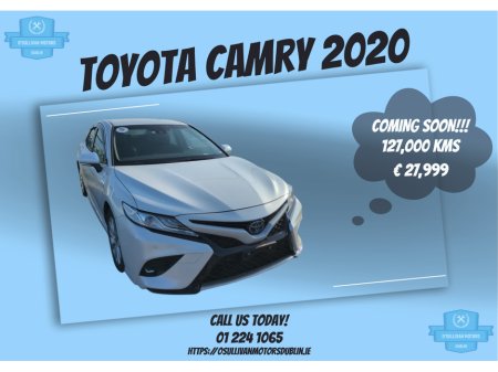 2020 Toyota Camry /2020/2.5 PETROL HYBRID/COMING SOON!! €27,999