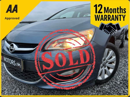 2014 Opel Astra SE 2.0 CDTI 165PS 5DR AUTOMATIC