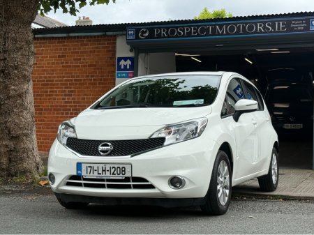 2017 Nissan Note 1.2 Petrol SV, Only 117kms, Nct 02/2027, Bluetooth, Cruise Control, Alloys, A/C, Cheap Tax & Insurance, Finance Available, Service & Warranty Included, SIMI Dealer,