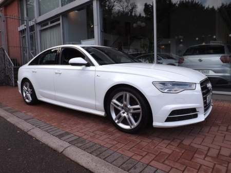 2018 Audi A6 2.0TDI 190Bhp quattro S-Line S-tronic, Ibis White, 1 Owner, 161Km. €28,950